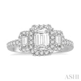 1/3 Ctw Diamond Semi-Mount Engagement Ring in 14K White Gold